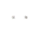 14k White Gold .48ct G SI1 Round Diamond Stud Earrings Certified By GIA # 5192690403 and 519268845